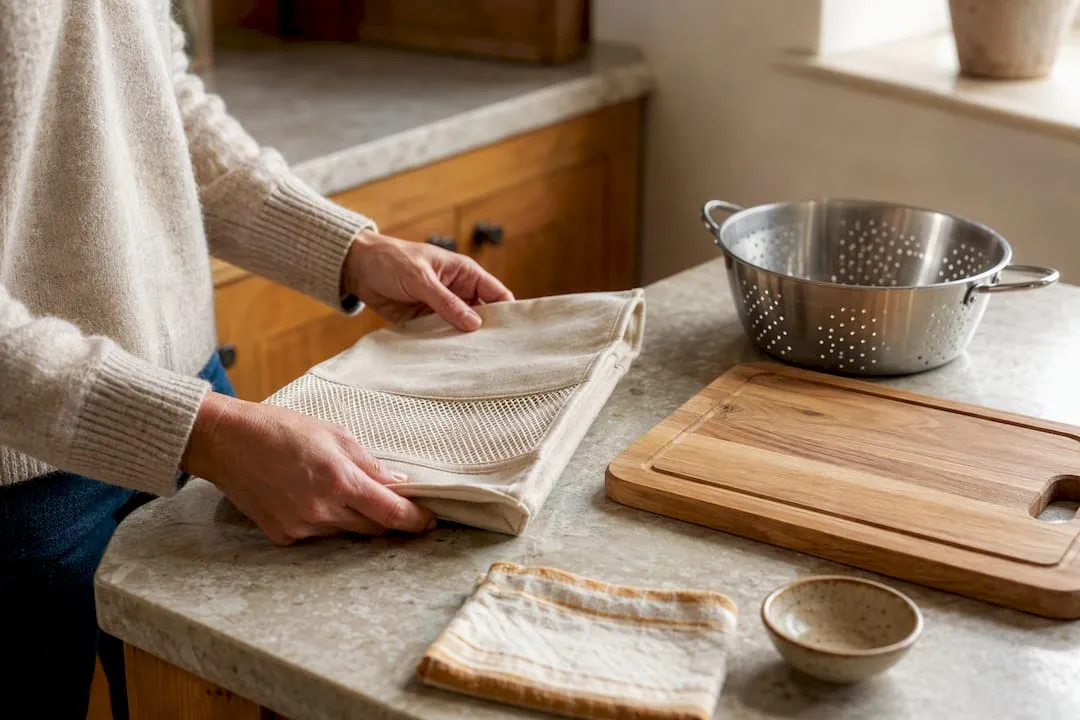 Separate kitchen equipment in a holiday cottage