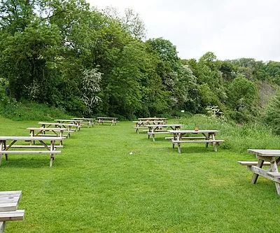 Beer Garden at the Red Lion on Wainlode Lane
