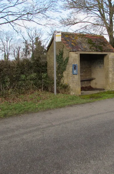 Bus stop and shelter in Haresfield