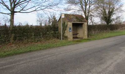 Bus stop and shelter in Haresfield