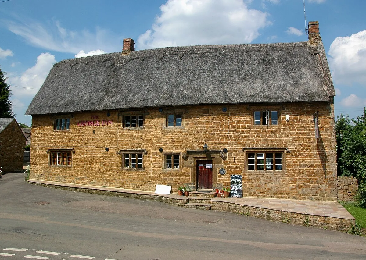 George Inn, Barford St Michael, Oxfordshire: view from the south