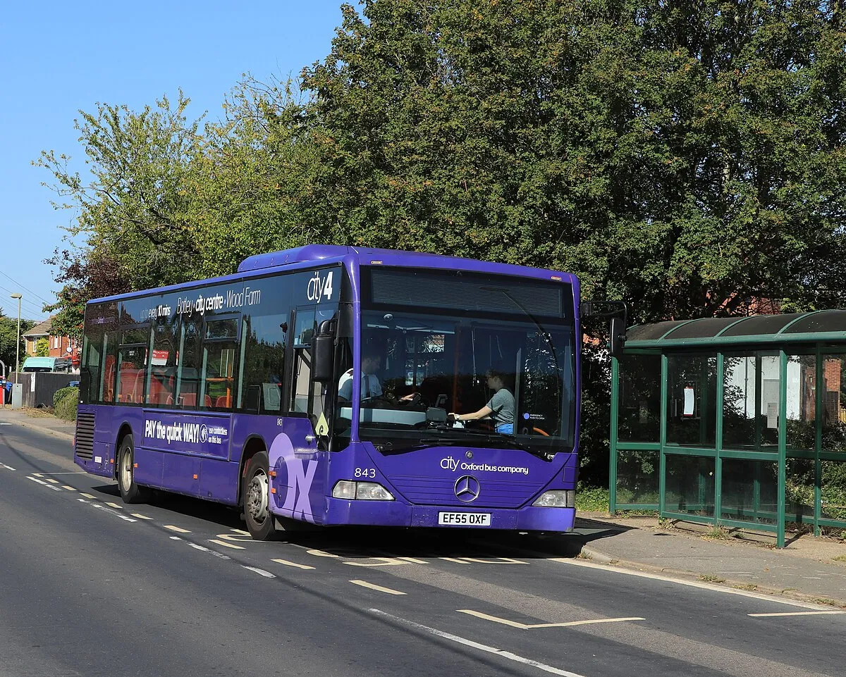 A Mercedes Citaro of the Oxford Bus Company, working route 4