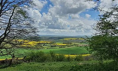 Martinsell Hill, Oare, Wiltshire, England.