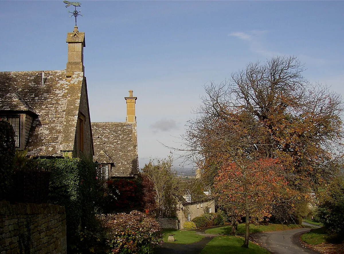Beautiful stone roofs in Saintbury