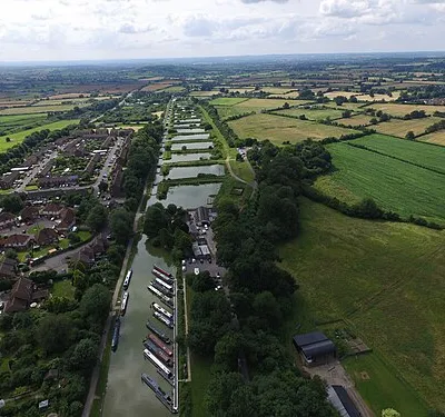 Caen Hill Locks from the air (DJI Phantom 3 Pro).