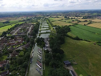 Caen Hill Locks from the air (DJI Phantom 3 Pro).