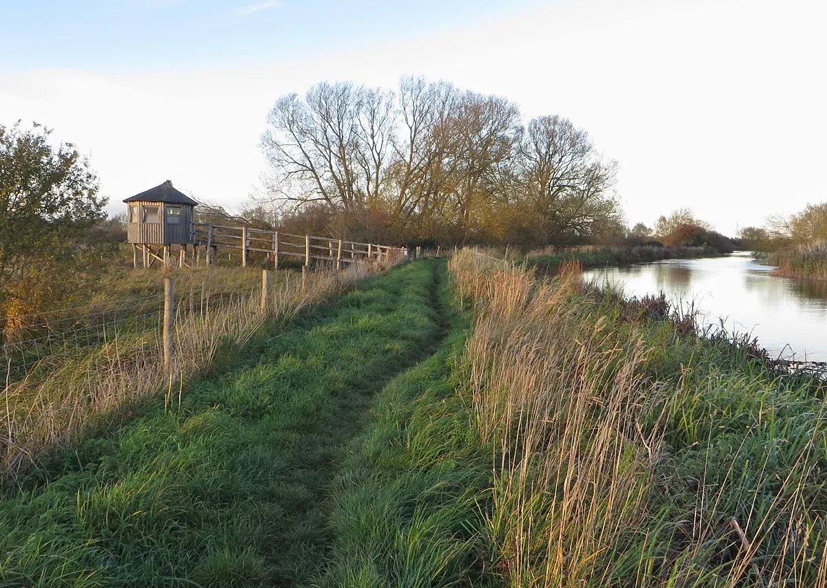 A hide by the Thames Path