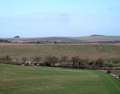 Aldbourne Warren Farm from the Downs near Upper Upham