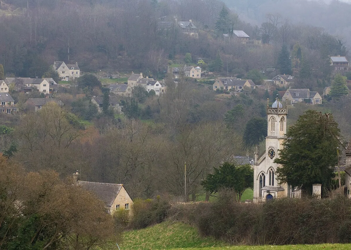 500px provided description: A view over a valley in the Cotswolds in South England on a dry but foggy morning in March. [#fog ,#foggy ,#Landscape ,#England ,#Cotswolds]