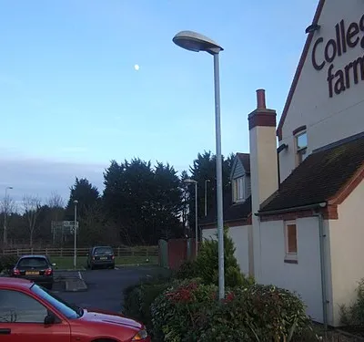 College Farm and car park, Watchfield