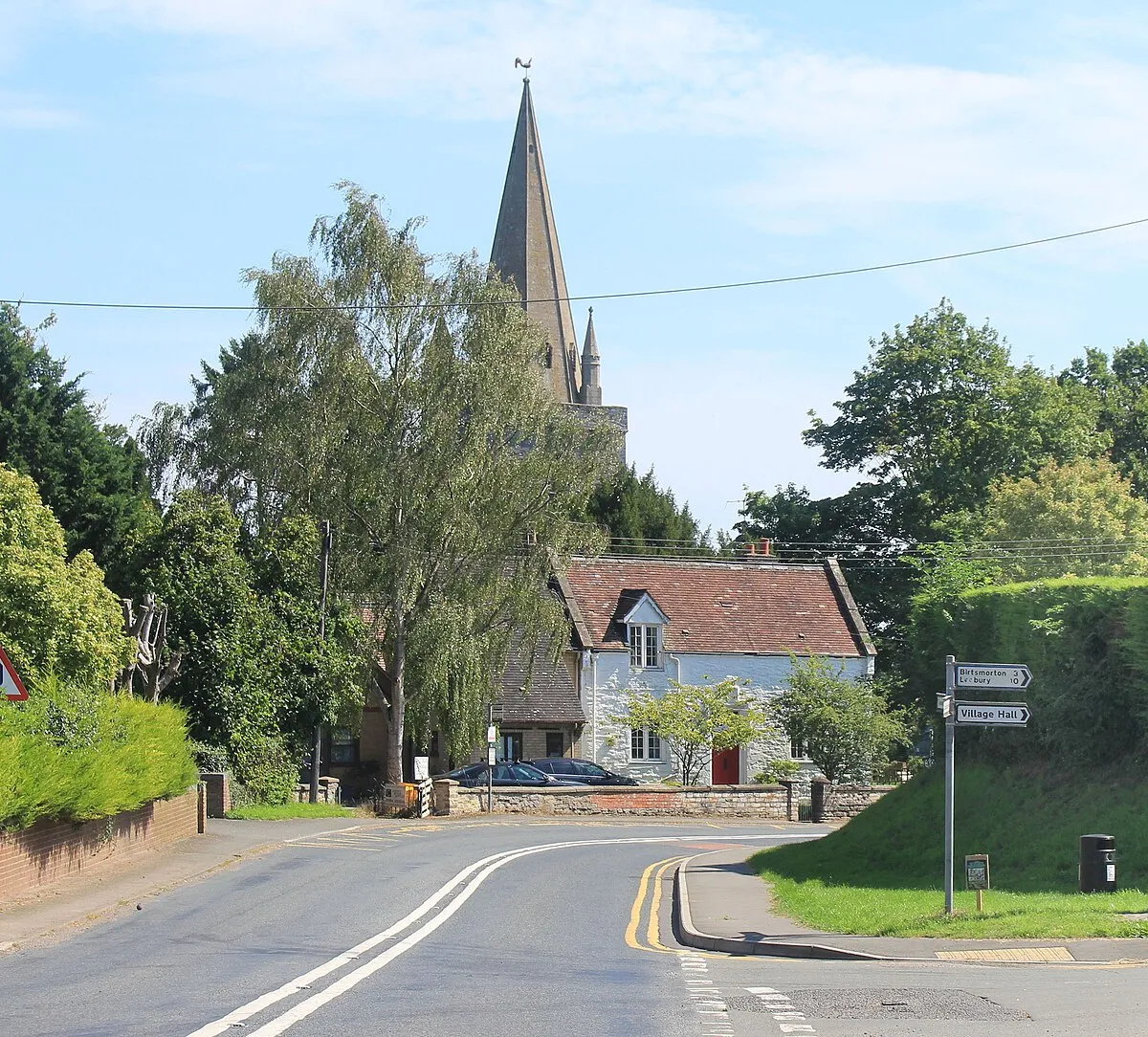 B4211 in Longdon Village