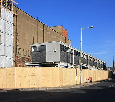 Albion Street shops - Now you see them....