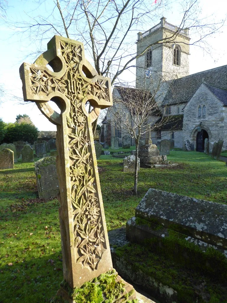 Celtic cross gravestone