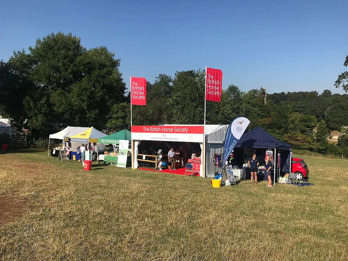 Animal welfare charities' stands at Gatcombe Park
