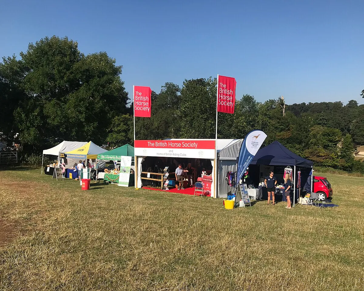 Animal welfare charities' stands at Gatcombe Park