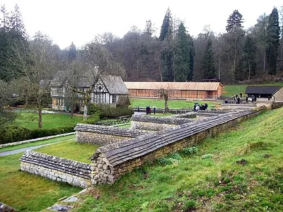 Chedworth Roman Villa -- View from northeast