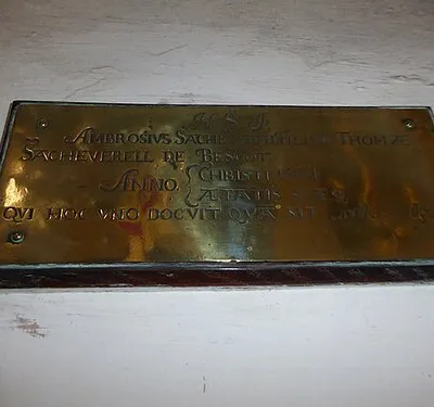 All Saints, Wroxton: memorial (ii)