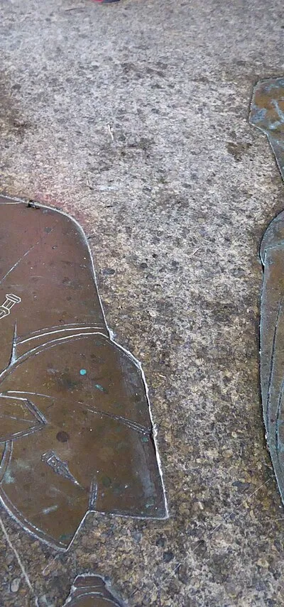 Brasses of John and Eleanor Throckmorton