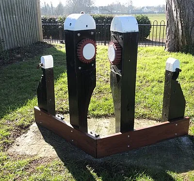 Artwork in the old church grounds