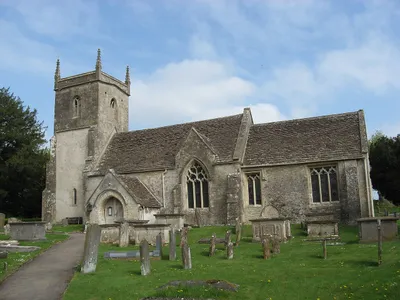 St James' parish church, North Wraxall, Wiltshire, seen from the south