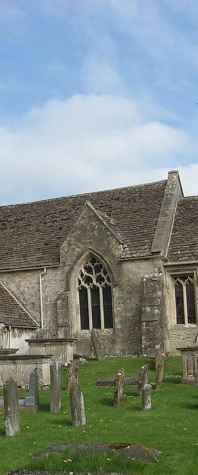 St James' parish church, North Wraxall, Wiltshire, seen from the south
