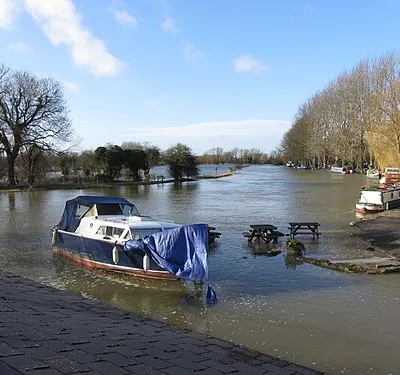 A swollen River Thames at Lechlade