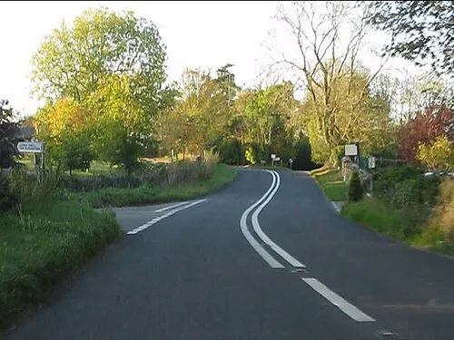 B4077 at the junction for Lower Swell