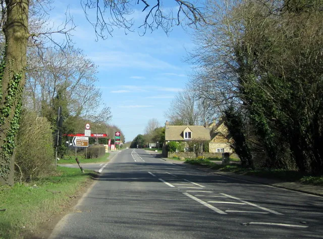 A429 Fosse Way Approaching Turning For The Slaughters