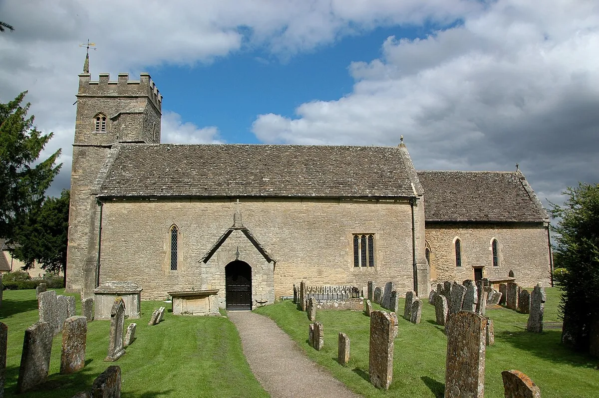 Church of England parish church of St Bartholomew, Ducklington, Oxfordshire: view from the south