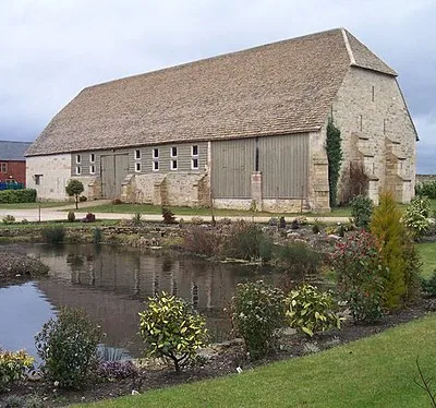 Brockworth Court Tithe Barn. Built around the 15th Century by the Lord of the Manor, Llanthony Priory.