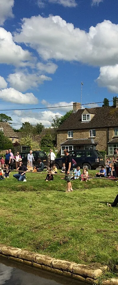 Tug of war on the green, Bledington