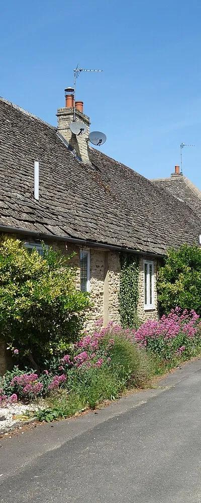 Buckland, road near the church