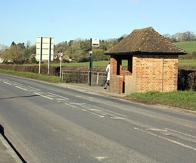 Bus shelter beside B4044