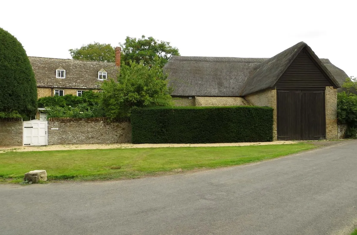 A thatched barn on Church Road