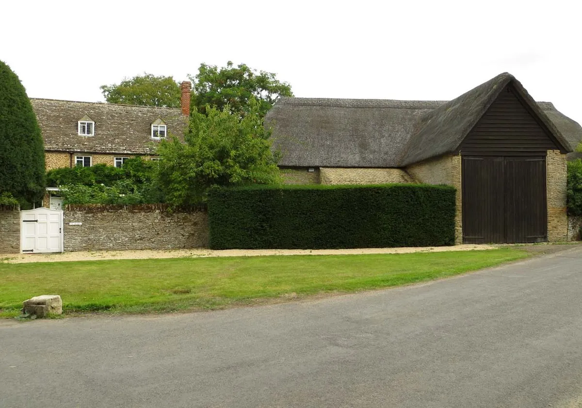 A thatched barn on Church Road