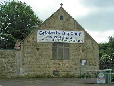 Middle Barton, Oxfordshire: Church Mission and Temperance Hall, built 1888.