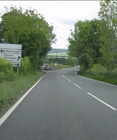 A436 approaching the Kilkenny junctions