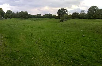 A stitch of two geograph pictures showing Ashton Keynes Castle