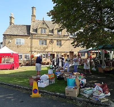 Boot sale on the village green