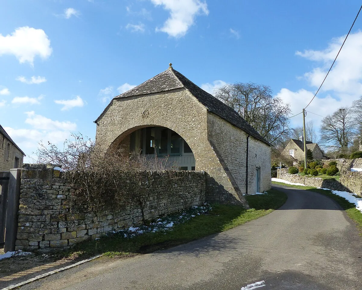 Grade II listed barn in Winstone, Gloucestershire. Listed as "Barn and garages approximately 10m north of Croft Farmhouse".
.mw-parser-output .messagebox{margin:4px 0;width:auto;border-collapse:collapse;border:2px solid var(--border-color-progressive,#6485d1);background-color:var(--background-color-neutral-subtle,#fbfcff);color:var(--color-base,#202122);box-sizing:border-box;border-inline-start-width:8px}.mw-parser-output .messagebox.mbox-small{font-size:88%;line-height:1.25em}.mw-parser-output .mbox-warning,.mw-parser-output .mbox-speedy{border:2px solid var(--border-color-error,#b22222);background:var(--background-color-error-subtle,#ffdbdb);border-inline-start-width:8px}.mw-parser-output .mbox-serious,.mw-parser-output .mbox-delete,.mw-parser-output .mbox-stop{border:2px solid var(--border-color-error,#b22222);border-inline-start-width:8px}.mw-parser-output .mbox-issue,.mw-parser-output .mbox-content{border:2px solid #f28500;background:var(--background-color-warning-subtle,#ffe);border-inline-start-width:8px}.mw-parser-output .mbox-query,.mw-parser-output .mbox-style{border:2px solid #f4c430;background:var(--background-color-warning-subtle,#ffe);border-inline-start-width:8px}.mw-parser-output .mbox-shit{border:2px solid #960;border-inline-start-width:8px}.mw-parser-output .mbox-license{border:2px solid #88a;border-inline-start-width:initial}.mw-parser-output .mbox-legal{border:2px solid var(--border-color-notice,#666);background:var(--background-color-base,#fff);border-inline-start-width:8px}.mw-parser-output .mbox-honor{border:2px solid #ca3;background:var(--background-color-warning-subtle,#fcf4db);border-inline-start-width:8px}.mw-parser-output .mbox-growth{border:2px solid #8d4;background:var(--background-color-success-subtle,#d5fdf4);border-inline-start-width:8px}.mw-parser-output .mbox-move{border:2px solid #93c;border-inline-start-width:8px}.mw-parser-output .mbox-protection,.mw-parser-output .mbox-message{border:2px solid var(--border-color-base,#aaa);border-inline-start-width:8px}.mw-parser-output .messagebox .mbox-text{border:none;padding:0.25em 0.9em;width:100%}.mw-parser-output .messagebox .mbox-image{border:none;padding:2px 0 2px 0.9em;text-align:center}.mw-parser-output .messagebox .mbox-imageright{border:none;padding:2px 0.9em 2px 0;text-align:center}.mw-parser-output .messagebox .mbox-empty-cell{border:none;padding:0;width:1px}.mw-parser-output .messagebox .mbox-invalid-type{text-align:center}@media(min-width:720px){.mw-parser-output .messagebox{margin:4px 10%}.mw-parser-output .messagebox.mbox-small{clear:right;float:right;margin:4px 0 4px 1em;width:238px}}body.skin--responsive .mw-parser-output table.messagebox img{max-width:none!important}Wikidata has entry Barn and garages approximately 10m north of Croft Farmhouse (Q26380809) with data related to this item.