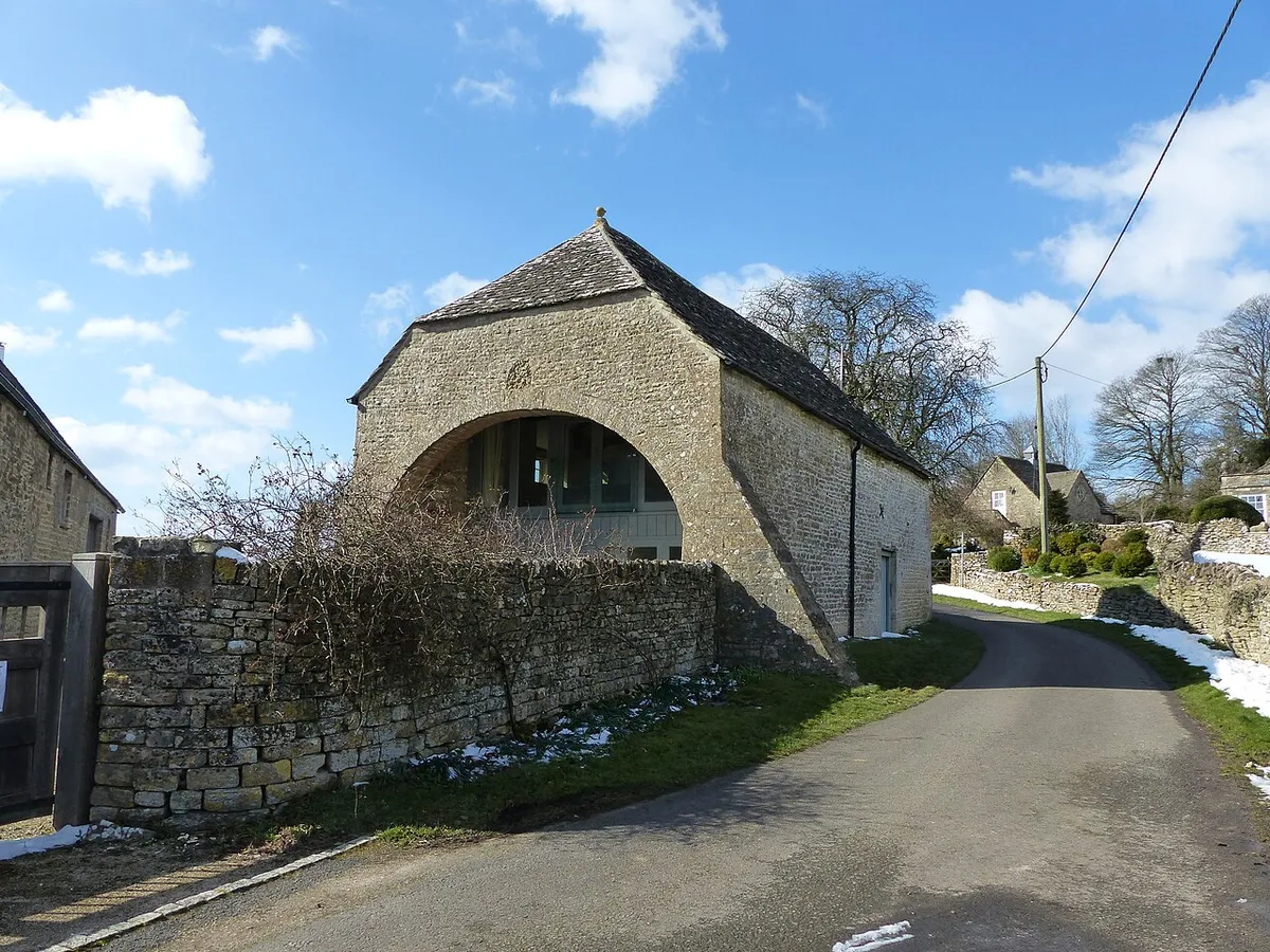 Grade II listed barn in Winstone, Gloucestershire. Listed as "Barn and garages approximately 10m north of Croft Farmhouse".
.mw-parser-output .messagebox{margin:4px 0;width:auto;border-collapse:collapse;border:2px solid var(--border-color-progressive,#6485d1);background-color:var(--background-color-neutral-subtle,#fbfcff);color:var(--color-base,#202122);box-sizing:border-box;border-inline-start-width:8px}.mw-parser-output .messagebox.mbox-small{font-size:88%;line-height:1.25em}.mw-parser-output .mbox-warning,.mw-parser-output .mbox-speedy{border:2px solid var(--border-color-error,#b22222);background:var(--background-color-error-subtle,#ffdbdb);border-inline-start-width:8px}.mw-parser-output .mbox-serious,.mw-parser-output .mbox-delete,.mw-parser-output .mbox-stop{border:2px solid var(--border-color-error,#b22222);border-inline-start-width:8px}.mw-parser-output .mbox-issue,.mw-parser-output .mbox-content{border:2px solid #f28500;background:var(--background-color-warning-subtle,#ffe);border-inline-start-width:8px}.mw-parser-output .mbox-query,.mw-parser-output .mbox-style{border:2px solid #f4c430;background:var(--background-color-warning-subtle,#ffe);border-inline-start-width:8px}.mw-parser-output .mbox-shit{border:2px solid #960;border-inline-start-width:8px}.mw-parser-output .mbox-license{border:2px solid #88a;border-inline-start-width:initial}.mw-parser-output .mbox-legal{border:2px solid var(--border-color-notice,#666);background:var(--background-color-base,#fff);border-inline-start-width:8px}.mw-parser-output .mbox-honor{border:2px solid #ca3;background:var(--background-color-warning-subtle,#fcf4db);border-inline-start-width:8px}.mw-parser-output .mbox-growth{border:2px solid #8d4;background:var(--background-color-success-subtle,#d5fdf4);border-inline-start-width:8px}.mw-parser-output .mbox-move{border:2px solid #93c;border-inline-start-width:8px}.mw-parser-output .mbox-protection,.mw-parser-output .mbox-message{border:2px solid var(--border-color-base,#aaa);border-inline-start-width:8px}.mw-parser-output .messagebox .mbox-text{border:none;padding:0.25em 0.9em;width:100%}.mw-parser-output .messagebox .mbox-image{border:none;padding:2px 0 2px 0.9em;text-align:center}.mw-parser-output .messagebox .mbox-imageright{border:none;padding:2px 0.9em 2px 0;text-align:center}.mw-parser-output .messagebox .mbox-empty-cell{border:none;padding:0;width:1px}.mw-parser-output .messagebox .mbox-invalid-type{text-align:center}@media(min-width:720px){.mw-parser-output .messagebox{margin:4px 10%}.mw-parser-output .messagebox.mbox-small{clear:right;float:right;margin:4px 0 4px 1em;width:238px}}body.skin--responsive .mw-parser-output table.messagebox img{max-width:none!important}Wikidata has entry Barn and garages approximately 10m north of Croft Farmhouse (Q26380809) with data related to this item.