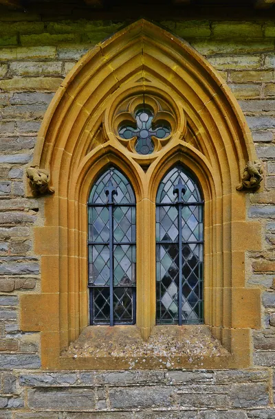 Besford, St.Peter's Church: Victorian south window 1