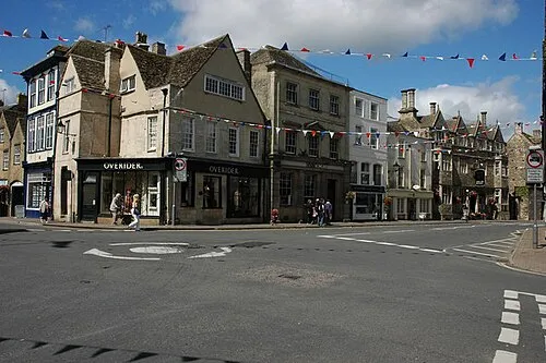 Market Place, Tetbury Market Place in the centre of Tetbury.