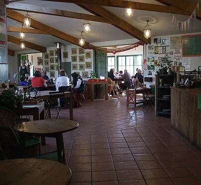 Cafe at the Organic Farm Shop, Abbey Home Farm, Burford Road, Cirencester