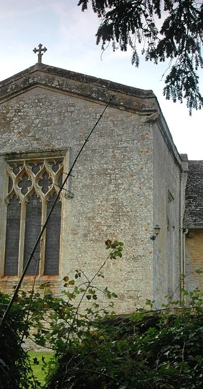 Church of England parish church of St Nicholas, Kiddington, Oxfordshire, viewed from the south.