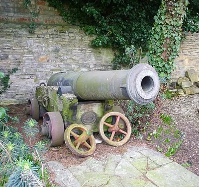 Cannon captured during the Battle of Sevastopol (Crimean War) in 1855 and later given by Queen Victoria to the town of Evesham. Now housed in the Almonry Museum and Heritage Centre, Evesham, Worcestershire.