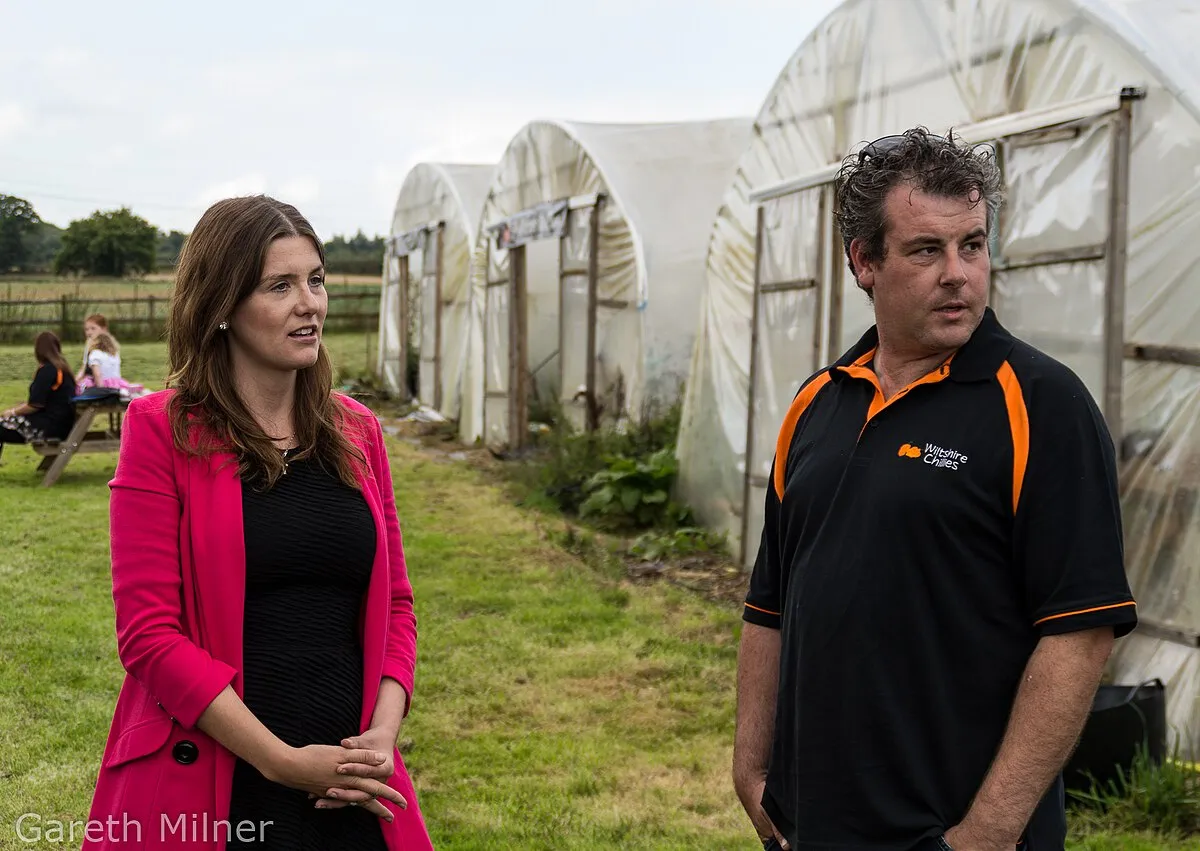 Boris John (Mayor of London) visited Wiltshire Chilli Farm on 2 Sep 14 with Michelle Donelan, Conservative PPC for Chippenham