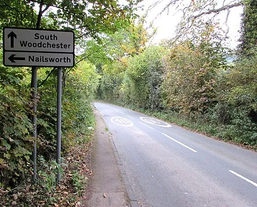 Culver Hill direction sign near Woodchester