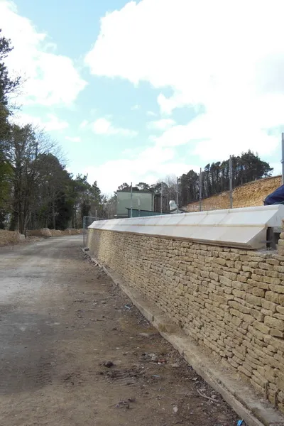 A new wall at Catbrain Quarry