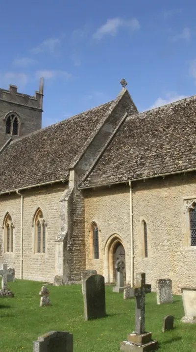 St Stephen's parish church, Clanfield, Oxfordshire, seen from the southeast